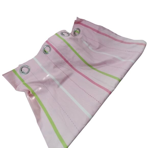 CIRCO! FAB 100% WOVEN COTTON PINK, GREEN, LAVENDER, WHITE FULL LENGTH 4 DRAPES! - Picture 6 of 11